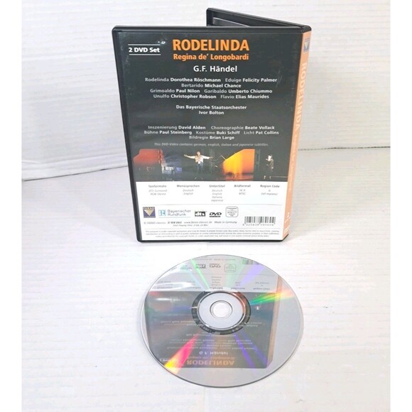 Handel Rodelinda DVD Bavarian State Opera Ivor Bolton Baroque Orchestra - Picture 2 of 3